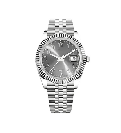 GREY Arabic Dial Steel Automatic – Seikmod Lux Edition | Sapphire Crystal | 316L Steel