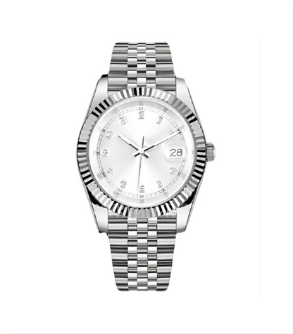 WHITE Diamond Dial Steel Automatic – Seikmod Lux Edition | Sapphire Crystal | 316L Steel