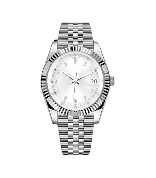 WHITE Diamond Dial Steel Automatic – Seikmod Lux Edition | Sapphire Crystal | 316L Steel