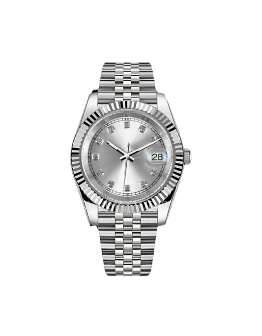 GREY Diamond Dial Steel Automatic – Seikmod Lux Edition | Sapphire Crystal | 316L Steel