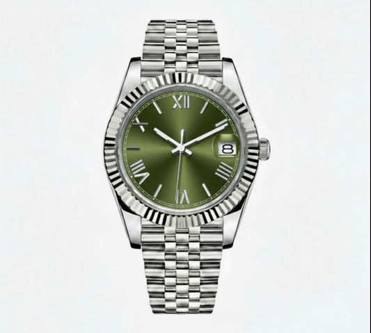 OLIVE Roman Dial Steel Automatic – SEIKMOD LUX Edition
