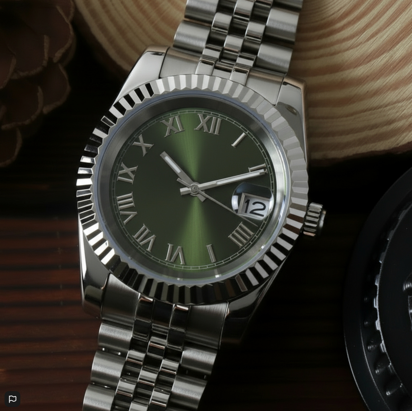 OLIVE Roman Dial Steel Automatic – SEIKMOD LUX Edition