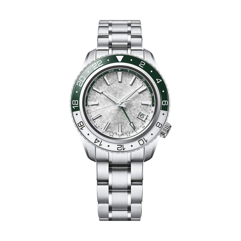 Seikmod GMTEIKO Green Frost GMT Automatic | Sapphire Crystal 316L Steel