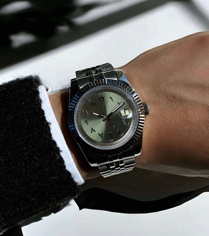 OLIVE Arabic Dial Steel Automatic – Seikmod Lux Edition | Sapphire Crystal | 316L Steel