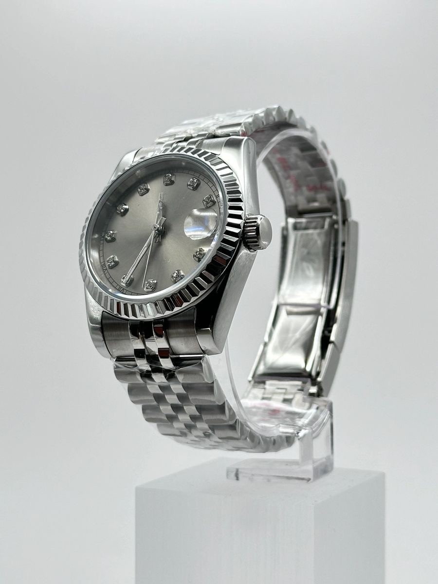 GREY Diamond Dial Steel Automatic – Seikmod Lux Edition | Sapphire Crystal | 316L Steel