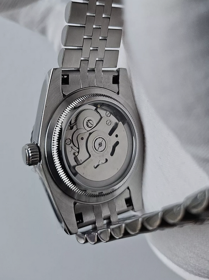 GREY Roman Dial Steel Automatic – SEIKMOD LUX Edition