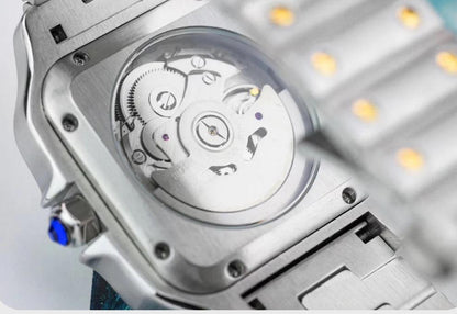 Seikmod Square Silver Roman Dial | NH35 Aut | Sapphire | 316L Steel / "fck 9-5"